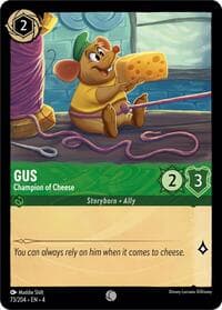 Gus - Champion of Cheese - Ursula's Return - Disney Lorcana card