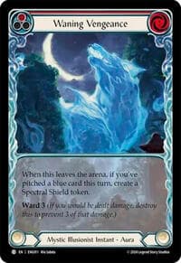 Waning Vengeance (Red) - Blitz Deck: Part the Mistveil - Enigma - Flesh and Blood TCG card