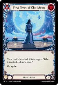 First Tenet of Chi: Moon - Blitz Deck: Part the Mistveil - Enigma - Flesh and Blood TCG card