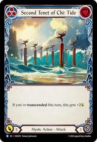 Second Tenet of Chi: Tide - Blitz Deck: Part the Mistveil - Enigma - Flesh and Blood TCG card