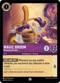 Magic Broom - Illuminary Keeper - Ursula's Return - Disney Lorcana card