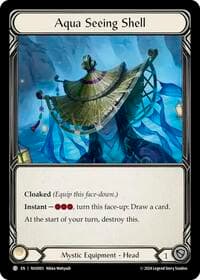 Aqua Seeing Shell - Blitz Deck: Part the Mistveil - Nuu - Flesh and Blood TCG card