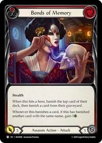 Bonds of Memory (Red) - Blitz Deck: Part the Mistveil - Nuu - Flesh and Blood TCG card