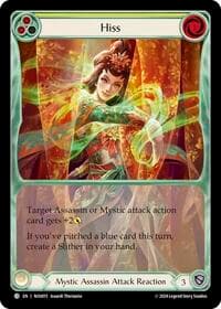 Hiss (Yellow) - Blitz Deck: Part the Mistveil - Nuu - Flesh and Blood TCG card
