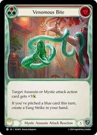 Venomous Bite - Blitz Deck: Part the Mistveil - Nuu - Flesh and Blood TCG card