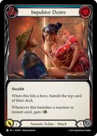 Impulsive Desire (Blue) - Blitz Deck: Part the Mistveil - Nuu - Flesh and Blood TCG card