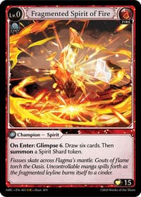 Fragmented Spirit of Fire - Mercurial Heart - Grand Archive TCG card