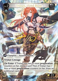 Tristan, Hired Blade (CSR) - Mercurial Heart - Grand Archive TCG card