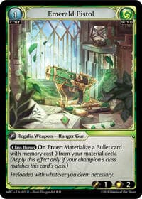 Emerald Pistol - Mercurial Heart - Grand Archive TCG card
