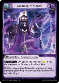 Gloamspire Mantle - Mercurial Heart - Grand Archive TCG card