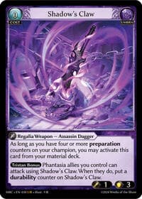 Shadow's Claw - Mercurial Heart - Grand Archive TCG card