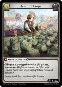 Nurture Crops - Mercurial Heart - Grand Archive TCG card