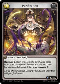 Purification - Mercurial Heart - Grand Archive TCG card