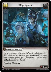 Reprogram - Mercurial Heart - Grand Archive TCG card