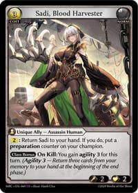 Sadi, Blood Harvester - Mercurial Heart - Grand Archive TCG card