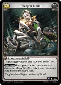 Sharpen Blade - Mercurial Heart - Grand Archive TCG card