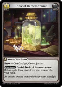 Tonic of Remembrance - Mercurial Heart - Grand Archive TCG card