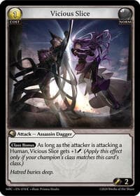 Vicious Slice - Mercurial Heart - Grand Archive TCG card