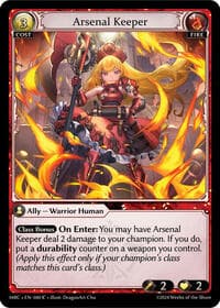 Arsenal Keeper - Mercurial Heart - Grand Archive TCG card