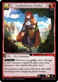 Cinderbloom Tender - Mercurial Heart - Grand Archive TCG card
