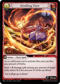 Kindling Flare - Mercurial Heart - Grand Archive TCG card