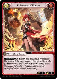 Priestess of Flame - Mercurial Heart - Grand Archive TCG card