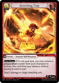 Scorching Trap - Mercurial Heart - Grand Archive TCG card