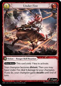 Under Fire - Mercurial Heart - Grand Archive TCG card