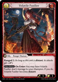 Volatile Fusilier - Mercurial Heart - Grand Archive TCG card