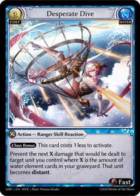 Desperate Dive - Mercurial Heart - Grand Archive TCG card