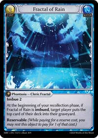 Fractal of Rain - Mercurial Heart - Grand Archive TCG card