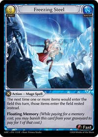 Freezing Steel - Mercurial Heart - Grand Archive TCG card