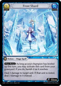 Frost Shard - Mercurial Heart - Grand Archive TCG card