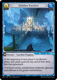 Hidden Enclave - Mercurial Heart - Grand Archive TCG card