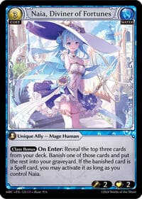 Naia, Diviner of Fortunes - Mercurial Heart - Grand Archive TCG card