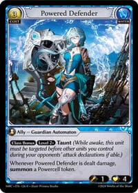 Powered Defender - Mercurial Heart - Grand Archive TCG card