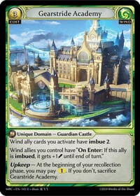Gearstride Academy - Mercurial Heart - Grand Archive TCG card