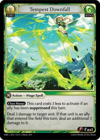 Tempest Downfall - Mercurial Heart - Grand Archive TCG card