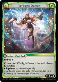 Verdigris Decree - Mercurial Heart - Grand Archive TCG card