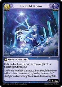 Foretold Bloom - Mercurial Heart - Grand Archive TCG card