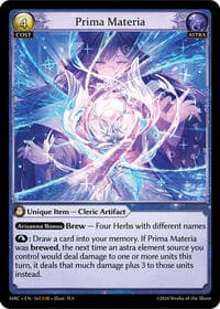 Prima Materia - Mercurial Heart - Grand Archive TCG card