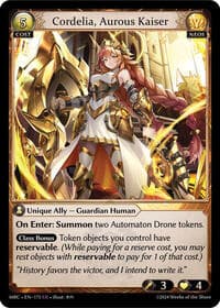 Cordelia, Aurous Kaiser - Mercurial Heart - Grand Archive TCG card