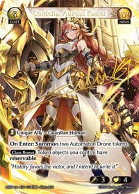 Cordelia, Aurous Kaiser (CSR) - Mercurial Heart - Grand Archive TCG card