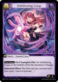 Debilitating Grasp - Mercurial Heart - Grand Archive TCG card
