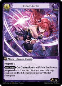 Final Stroke - Mercurial Heart - Grand Archive TCG card