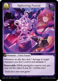 Siphoning Fractal - Mercurial Heart - Grand Archive TCG card