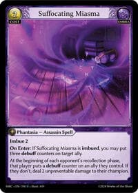 Suffocating Miasma - Mercurial Heart - Grand Archive TCG card
