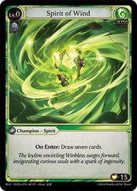 Spirit of Wind - Tristan Re:Collection, Shadowdancer - Grand Archive TCG card