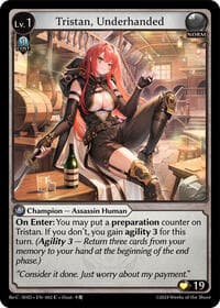 Tristan, Underhanded - Tristan Re:Collection, Shadowdancer - Grand Archive TCG card