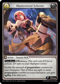 Mastermind Scheme - Tristan Re:Collection, Shadowdancer - Grand Archive TCG card